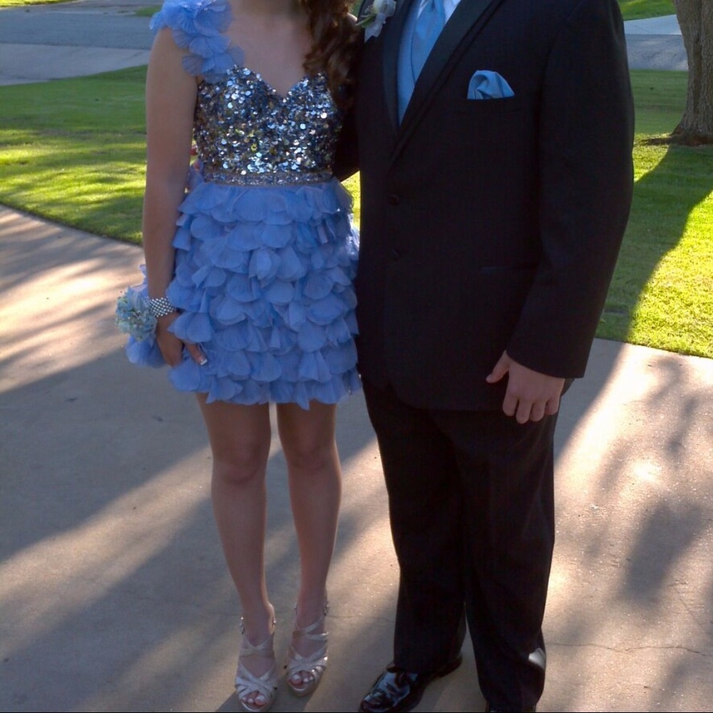 Sherri Hill 2012 Periwinkle Short Prom Dress